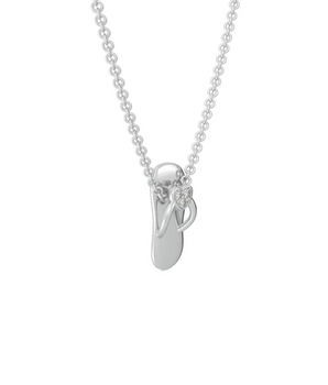 Slipper Charm Diamond Necklace