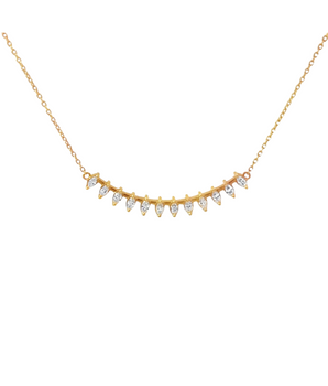 0.72CT Marquise Diamond Strand Necklace