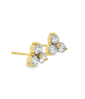 1.51CT Blooming Diamond Earrings in 18KT Gold