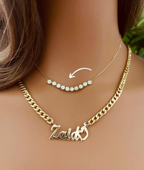 ZS Jewelry 18KT Gold Necklaces Customizable
