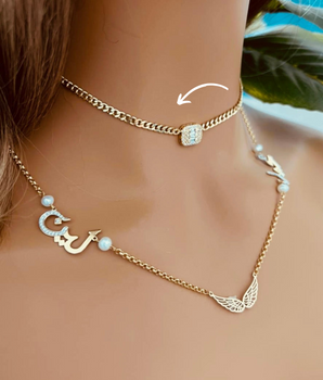 ZS Jewelry 18KT Gold Customizable Necklaces